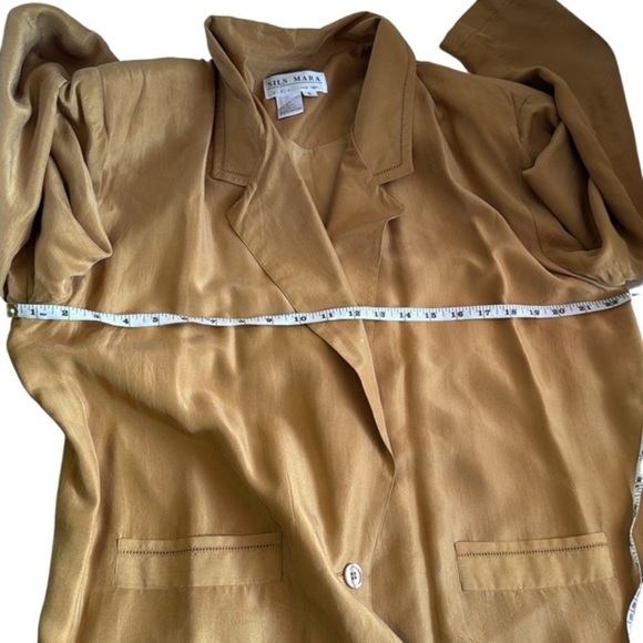 Vintage Sils Mara GSA New York Silk Blazer with 100% silk & 100% Acetate‎ Lining - Picture 4 of 9